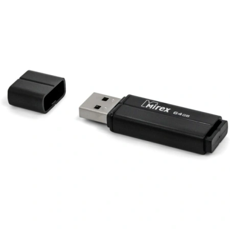 Флешка Mirex Color Blade Line 64GB USB 2.0 13600-FMULBK64 (черный)