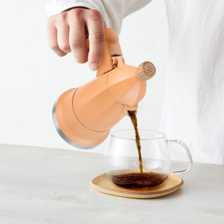 Кофеварка гейзерная Kitfort KT-7152-2 (персиковый)