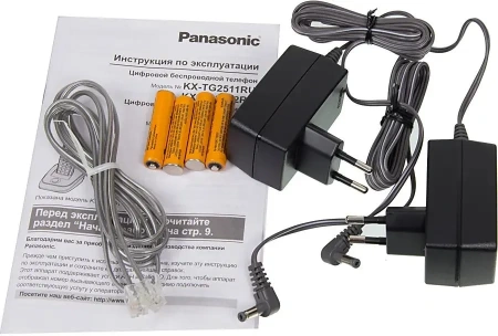 Радиотелефон Panasonic KX-TG2512RUS (база + 2 трубки)