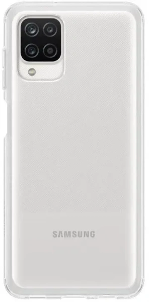 Чехол Samsung Silicone Cover для Galaxy A12 (белый)