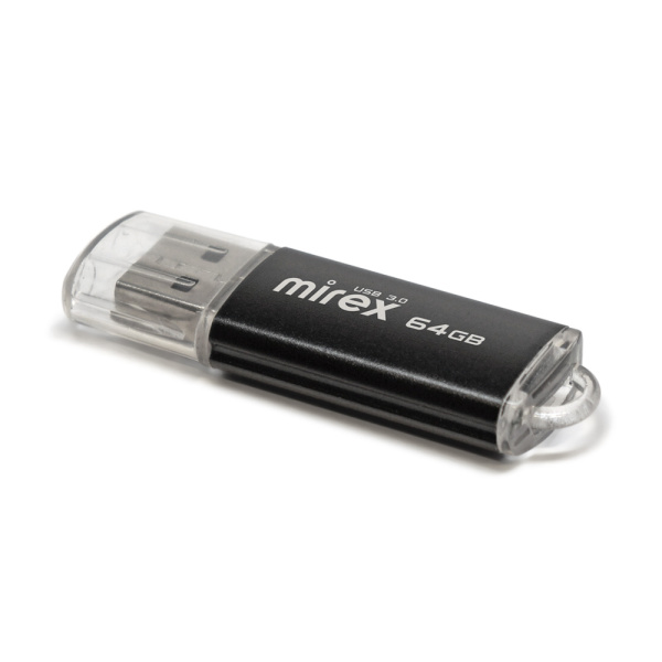 Флешка 64GB Mirex Color Blade Unit USB 3.0 (черный)