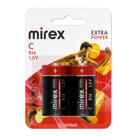 Батарейки Mirex C R14 Extra Power 23702-ER14-E2 (2 шт)