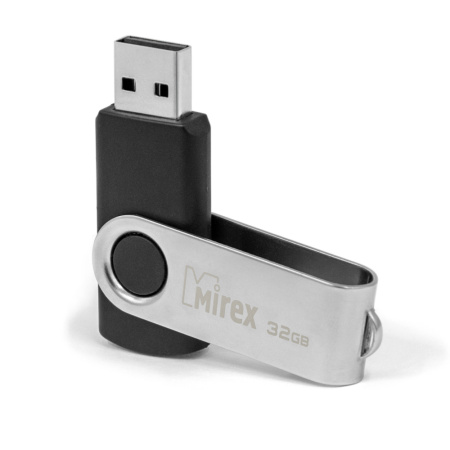 Флешки 32GB USB Flash Mirex Swivel (Черный) 13600-FMURUS32