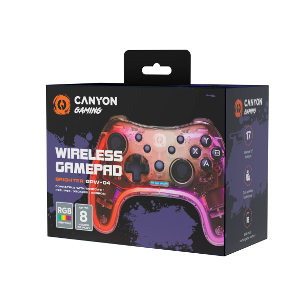 Беспроводной геймпад Canyon GPW-04 (PS 4 / PS 3 / Xbox 360 / Android / PC)