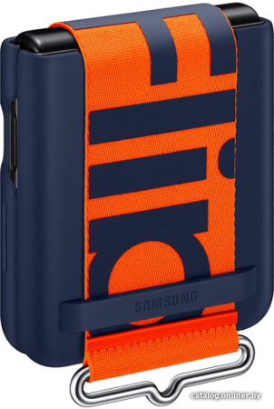 Чехол Samsung Silicone Cover with Strap для FLIP3, Navy