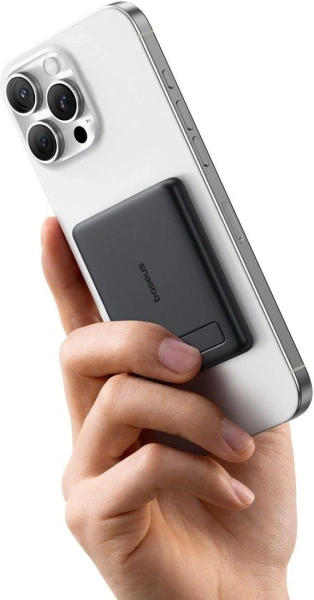 Внешний аккумулятор Baseus PicoGo AM31 Mini Magnetic Power Bank with Stand 20W 5000mAh (черный)