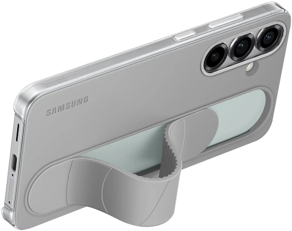 Чехол-накладка Samsung Standing Grip Case S25+ (серый)