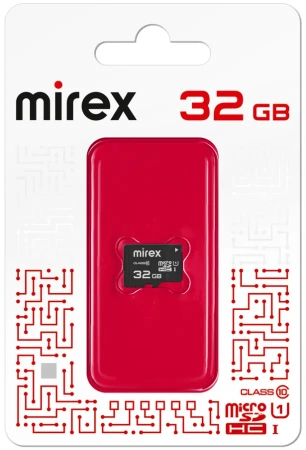 Карта памяти Mirex 32GB microSDHC 13612-MCSUHS32