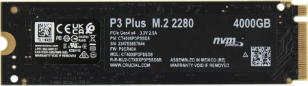 Внутренний SSD-накопитель Crucial P3 Plus 4TB CT4000P3PSSD8