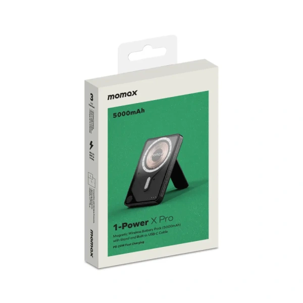 Портативное зарядное устройство Momax 1-Power X Pro IP131 (Type-C, 20W, черный)