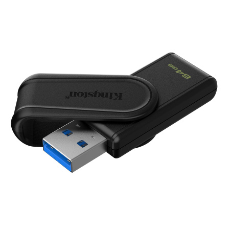 Флешка 64GB Kingston DataTraveler Exodia S USB 3.2 DTXS/64GB (черный)