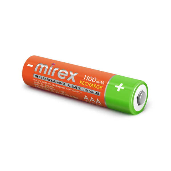 Аккумулятор Mirex AAA 1100mAh HR03-11-E2 (2 шт)