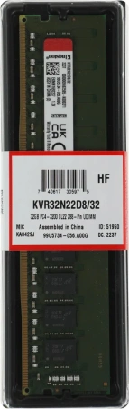 Оперативная память Kingston ValueRAM 32GB DDR4 KVR32N22D8/32 (3200МГц)
