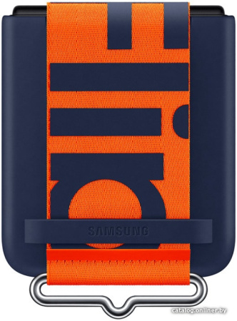 Чехол Samsung Silicone Cover with Strap для FLIP3, Navy