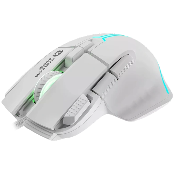 Игровая мышь Canyon Fortnax GM-636 (оптическая, 20000 dpi, 9 кнопок, белая)