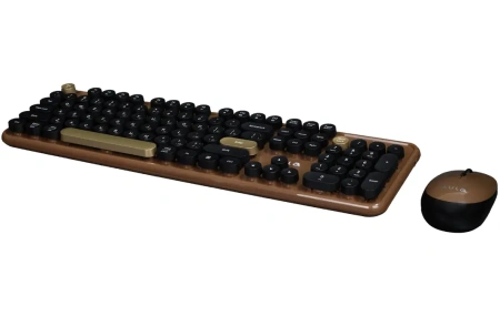 Беспроводной набор набор клавиатура + мышь AULA AC306_CFBK (коричневый/черный)