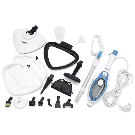 Паровая швабра Kitfort KT-1004-1 (голубой)