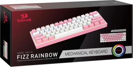 Клавиатура Redragon Fizz 70672 (розовый\белый)
