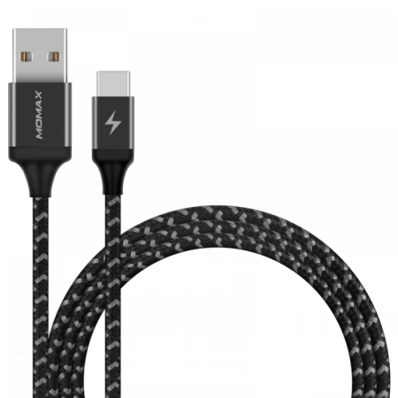Кабель Momax Zero DTA11D (USB-A/USB-C, 1м, серый)