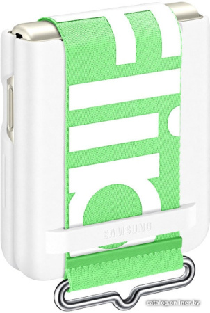 Чехол Samsung Silicone Cover with Strap для FLIP3, White