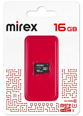 Карта памяти Mirex 16GB microSDHC 13612-MCSUHS16