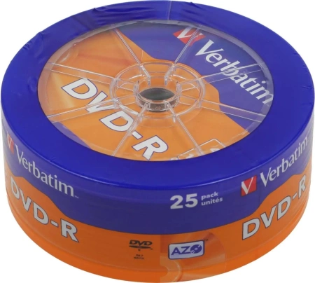 Набор дисков DVD-R Verbatim 4.7Gb 16x 43730 (25 шт.)