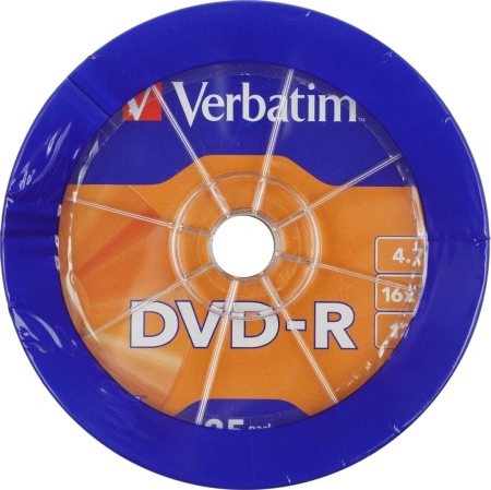 Набор дисков DVD-R Verbatim 4.7Gb 16x 43730 (25 шт.)
