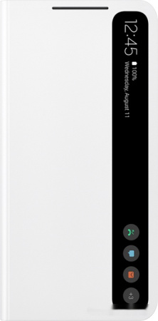 Чехол Samsung Smart Clear View Cover S21 FE (белый)