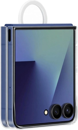 Чехол Samsung Ring Case Z Flip7 EF-QF766CTEGRU (прозрачный)