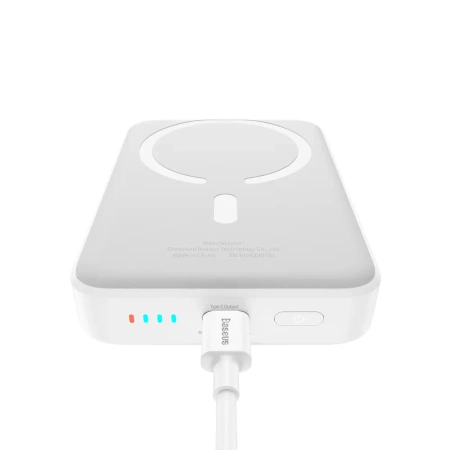 Внешний аккумулятор Baseus Magnetic Mini Air 10000mAh PPCXM10A (20W, белый)