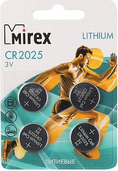Mirex CR2025 4 шт 23702-CR2025-E4