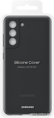Чехол Samsung Silicone Cover для S21 FE, Black