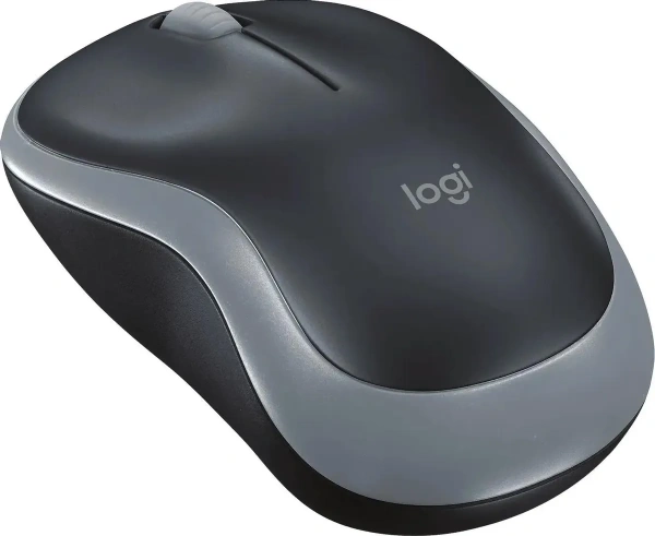 Мышь Logitech M185 (оптическая, 3 кнопки, серая)