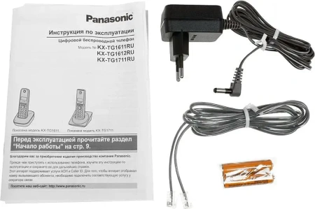 Радиотелефон Panasonic KX-TG1611RUH (серый)