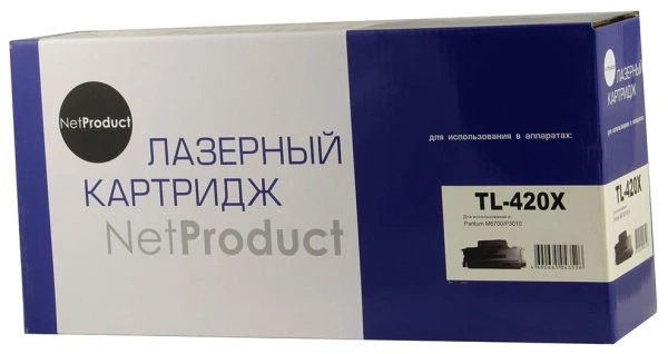 Тонер-картридж NetProduct (N-TL-420X) для Pantum M6700/P3010, 6К
