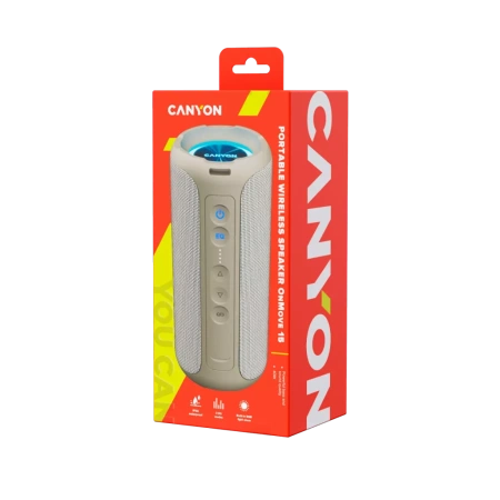 Беспроводная колонка Canyon OnMove 15 (бежевый/серый)