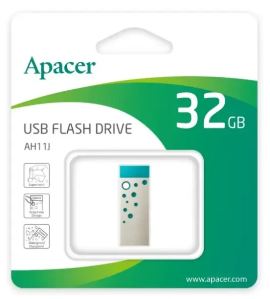 Флешка 32GB Apacer AH11J USB 2.0 AP32GAH11JG-1