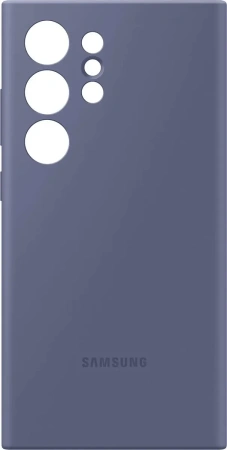 Чехол-накладка Silicone Case S24 Ultra (фиолетовый)