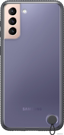 Чехол Samsung Clear Protective Cover для S21+, Transparent c чёрной рамкой