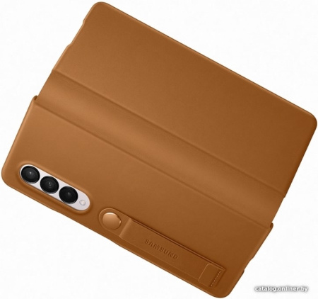 Чехол Samsung Leather Flip Cover для FOLD3, Camel