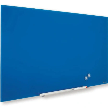 Магнитно-маркерная доска Nobo Diamond Glass Board Magnetic 993x559 (синий)