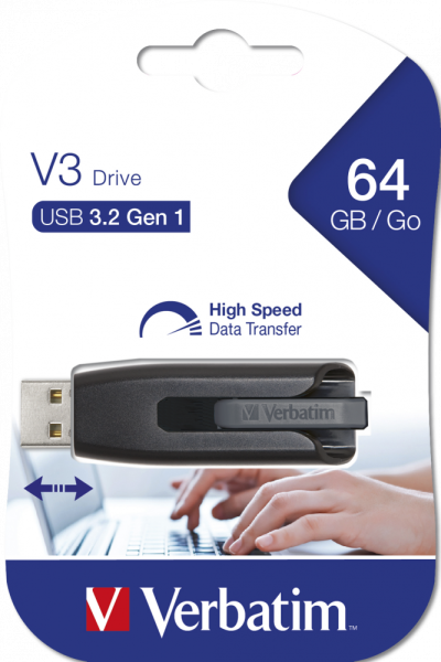 Флешка 64GB USB Flash Verbatim Store 'n' Go V3 Черный (49174)