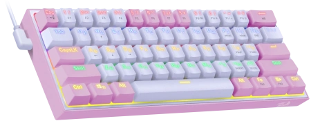 Клавиатура Redragon Fizz 70672 (розовый\белый)