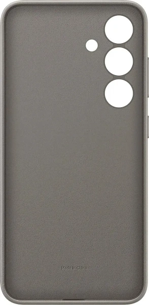 Чехол-накладка Samsung Vegan Leather Case S24+ (серо-коричневый)