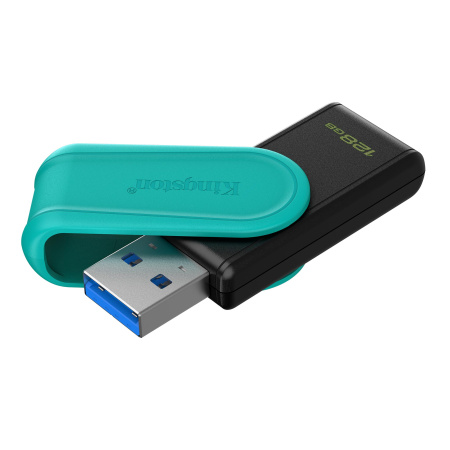 Флешка 128GB Kingston DataTraveler Exodia S USB 3.2 DTXS/128GB (черный/бирюзовый)