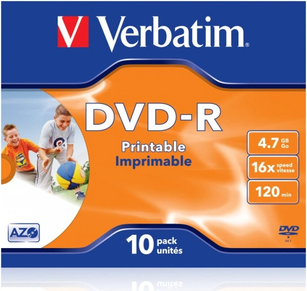 Набор дисков DVD-R Verbatim 4.7Gb 16x 43521 (10 шт.)