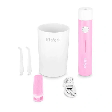 Ирригатор для полости рта Kitfort KT-2957-1 (бело-розовый)