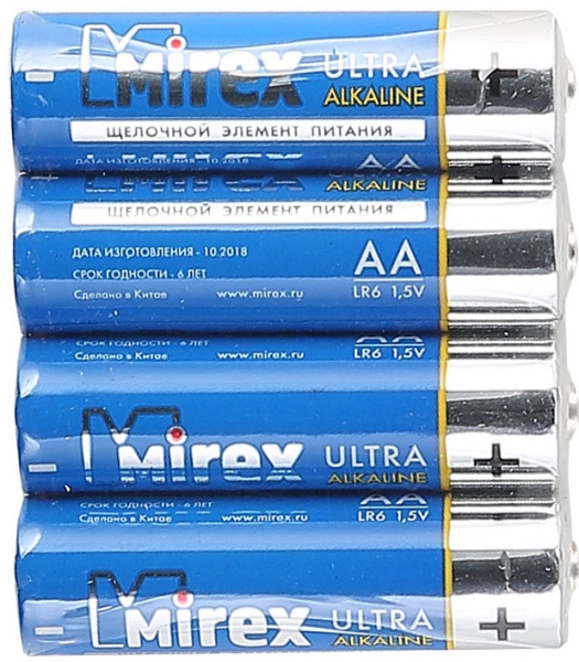 Батарейки Mirex 23702-LR6-S4