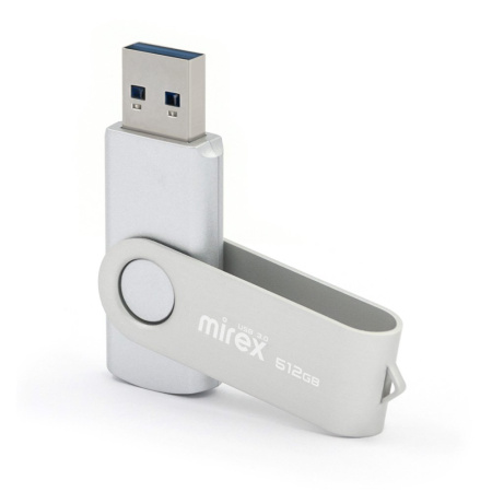 Флешка 512GB Mirex Color Blade Swivel USB 3.0 13600-FM3SS512 (серебристый)
