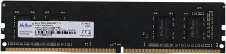 Оперативная память Netac Basic 4GB DDR4 NTBSD4P26SP-04 (2666МГц)